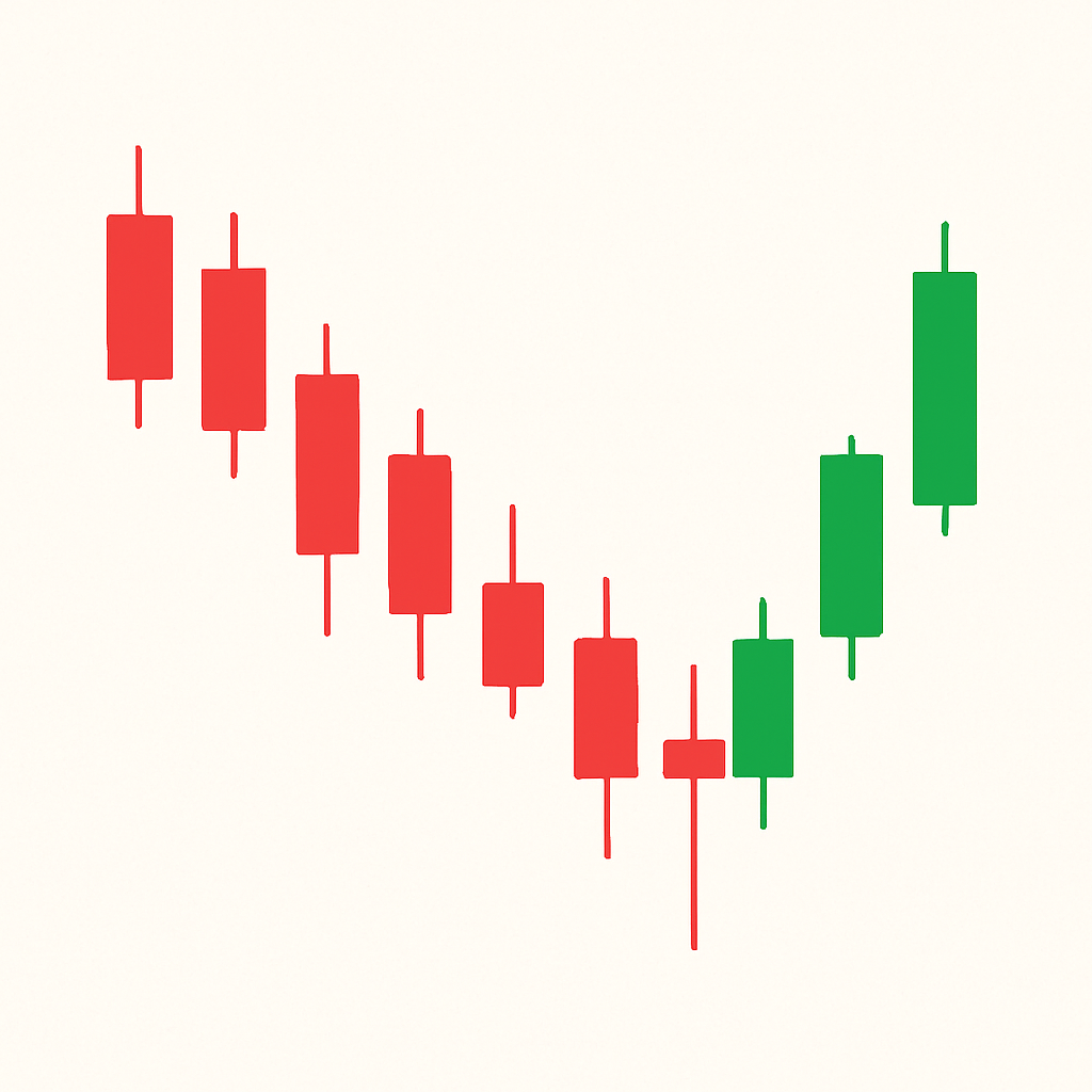 Red to Green Reversal example chart